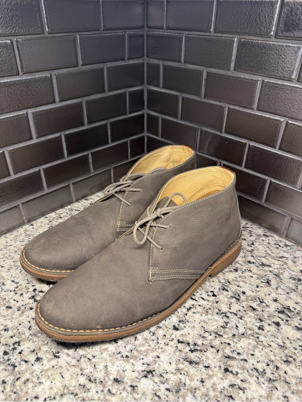 Johnston & Murphy Copeland Chukka Boots - Classic Lace-Up Desert Shoe, sz 12